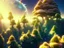 Placeholder: gold crystal cosmic and galactic ambiance hill sky sea ocean space galaxy rocks sunny trees pools surreal, full of details, smooth, bright sunshine，soft light atmosphere, light effect，vaporwave colorful, concept art, smooth, extremely sharp detail, finely tuned detail, ultra high definition, 8 k, unreal engine 5, ultra sharp focus