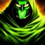 Placeholder: ultra detailed fullbody portrait of Dr Doom, intense stare , extremely detailed digital painting, intrincate, extremely detailed face, big green glowing eyes, in the style of Ohrai Noriyoshi and robert e howard and pablo oliveira and ARTGERM and Ken Kelley and Keith Parkinson,mystical colors,perfectly centered image, perfect composition, rim light, beautiful lighting,8k, stunning scene, raytracing