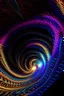 Placeholder: Spiral fractal psychedelic vortex to the centre of the earth :: made from swirling atmosphere :: crystalline fractal structures spiralling, beautiful, stunning, hyper-realistic, unreal engine, magic, Infinite patterns volumetric lighting, bioluminescence :: iridescent :: 3d layers ornate --q 4 --s 700