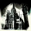 Placeholder: drawing of a cathedral in the style of art novel