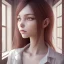 Placeholder: Anime, female student studying on window,perfect face, cool face, ultra detail, unreal engine 5, cinema4d, sun light, studio lighting --ar 1:1 --v 4