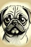 Placeholder: draw a pug