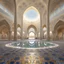 Placeholder: [fractal art: Mandelbulb 3d] [zoom at the floral mosaic] the floral mosaics at Sheikh Zayed Grand Mosque. [art by Kevin Dean]