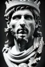 Placeholder: Ultra Realistic image, roman sculpture, white marble material, Lionel Messi, Laurel leaves crown, miguel angel style, chisel style, emperador, waist up portrait, epic, celestial, cinematic lighting, God light, god rays, 4k resolution, smooth details, ornate details, soft lighting, unreal engine 5, sky and clouds background.