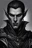 Placeholder: DnD fantasy portrait male half elf vampire spawn