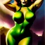 Placeholder: portrait oil on canvas, beautiful busty She-Venom, green big eyes, ,minimal armor,comic book cover, mystical colors,insanely detailed,realistic,intrincate detail, 16k resolution, masterpiece,Frank Frazetta,Alex Horley, Simon Bisley