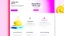 Placeholder: A modern light-theme landing page website for a bakery with a headline on the left-hand side and a pink cake image on the right-hand side, with a pink background, ux, ui, ux/ui website –v 4 –stylize 800