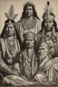 Placeholder: From left to right, from Portraits of Four Indian Kings of Canada by John Simon: Etow Oh Koam, King of the River Nation; a Ga Yeath Pieth Tow, King of the Maquas; Tee Yee Neen Ho Ga Row, Emperour of the Six Nations; Ho Nee Yeath Taw No Row, King of the Generethgarich, via Wikimedia Commons