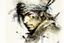 Placeholder: Portrait of a Sparrow watercolour Yoji Shinkawa in style high_quality_art. Ru dalle