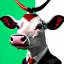 Placeholder: A cow wearing a suit and tie