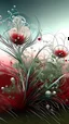 Placeholder: multi-layered and multidimensional structure of grass, red berries, strange sky, trees, unusual flowers, intricate, extraordinarily beautiful landscape, silver, opal tones, fractal, surrealism, careful drawing of details, clear contour, photorealism, botanical style, pale pink, milky, light green, blue, mother-of-pearl, mother-of-pearl luster, swirls, swirls, smoke, beautiful, realistic, soft lighting, high resolution, high detail, masterpiece, ISO 1000. 5D, 1024k, colorful, Thomas Kincaid, Jose