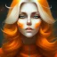 Placeholder: fantasy setting, woman, orange and white hair, wavy hair, freckles, ranger, more orange hair, more white hair, long white hairstrands