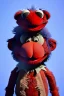 Placeholder: Waist up muppet Portrait, Nicolás maduro muppet doll, mustache, photo studio, red background, unreal engine 5, concept art, art station, ray tracing, lumen lighting, ultra detail, volumetric lighting, 3d.