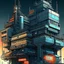 Placeholder: cyberpunk retro futuristic construction for comics