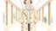 Placeholder: Happy mature woman in an elegant clothes coat on sale in the mall. ai design