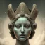 Placeholder: a greek marmor statue of athena, steam punk, scary, horror, realistic, made in octane, cinematic, movie, CGI, ultra-realistic, extremely detailed octane rendering, 8K, VRAY Super Real ar 2:3, dof photorealistic futuristic 50mm lens hard lighting dark gray tintype photograph, realistic lighting, sephia colors