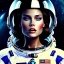 Placeholder: A Hollywood actress in a space suit