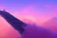 Placeholder: mystical long stairway up to heaven in the sky, atmospheric pink mist, beautiful colours, fine art, trending on artstation, masterpiece