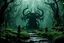 Placeholder: [The Demon Project 048: from Pan's Labyrinth (2006)] a scene where sinister demons roam a dark, otherworldly landscape, their twisted forms blending seamlessly with the eerie environment. The demons, born from the depths of imagination and brought to life through digital artistry, exude a malevolent energy that sends shivers down your spine. The intricate details and haunting atmosphere evoke a sense of dread and fascination, drawing you into a realm where the boundary between reality and nightm