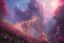 Placeholder: mystical long stairway up to heaven in the sky, atmospheric pink mist, beautiful colours, fine art, trending on artstation, masterpiece