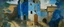 Placeholder: A light blue fortress with number ones painted by Paul Gauguin
