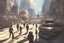 Placeholder: sunny day, city, sci-fi, people, epic