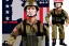 Placeholder: G.I. Joe doll soldier nylon Donald Trump, gun,boots, helmet, Trump facial detail,trump