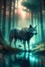 Placeholder: "Create an AI art piece that portrays a majestic wolf in a surreal, dreamlike forest. The wolf should be the embodiment of both power and tranquility, and the surroundings should merge reality with fantasy, evoking an otherworldly sense of wonder."