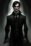 Placeholder: the dark butler, elf with dark hair, dark clothes, shadow magic