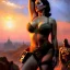 Placeholder: Drawing of beautiful face,'beautiful,Busty fit 'Piper Wright - Fallout 4 ',intense stare, ancient skintight armor, balanciaga fashion clothe painting by gaston bussiere, greg rutkowski, yoji shinkawa, yoshitaka amano, tsutomu nihei, donato giancola, tim hildebrandt Oil on canvas, cinematic composition, extreme detail,fit full head inside picture,16k