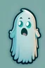 Placeholder: Un fantasma diciendo boo, sticker, caricatura, lindo