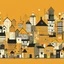 Placeholder: Illustrate abstractly the resonance between a community and the neighborhood infrastructure. Illustrate in Theo Van Den Boogard style.