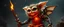 Placeholder: Elon Musk as dandy fluffy bugbear scientist gremlin with huge stiff power pants exo-skeleton