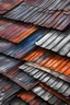 Placeholder: corrugated rusted roof sheets captured in a highly detailed digital painting, smooth textures, sharp focus, greyscale palette Jonathan Mann colourful f