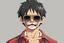 Placeholder: luffy with sunglasses and mustaches