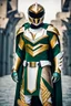 Placeholder: Arab power ranger Full Body,Full biomechanical Armored helmet,Wearing Face Mask Iron Masculine Mysterious Powerful Fantasy High Quality clothes,islamic city background