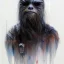 Placeholder: photorealistic and intricate portrait of chewbacca in star wars by Agnes Cecile, dark gothic colors, hyperdetailed, 32K, oil on canvas,