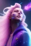 Placeholder: A portrait of a crystalline queen, long rainbow hair, smiling,atmospheric, realistic, unreal engine, cinematic lighting, octane render.