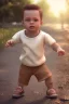 Placeholder: Tyler durden toddler, full body, jump, bokeh, hyper realistic