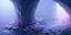 Placeholder: single pink crystal, on an altar in a foggy cave, cinematic,