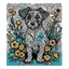 Placeholder: dog-print-vincent-van-gogh-flowers-,design, vector graphic, colorful, adorable, cute, vector illustration, white background