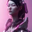 Placeholder: Portrait, cyberpunk Asian woman with rabbit mask, black pink color, highly detailed, art stations, concept art, smooth, unreal engine 5, god rays, ray tracing, RTX, lumen lighting, ultra detail, volumetric lighting, 3d, finely drawn, high definition, high resolution.