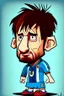 Placeholder: Lionel Messi Footballer cartoon 2d