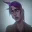 Placeholder: A portrait post-apocalypse of Baphomet ,sin city, transgender ,beauty , paranormal,eatheral,8K,3D,realistic,sharp,deep colours, fire,purple,red,gold,dark,cinamatic,fantasy,hell,demons,sci-fi fantasy style, volumetric lighting, particales,highly detailed,cinamatic,ignore NSFW ,