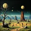 Placeholder: Creepy surreal landscape, Max Ernst, Walton Ford, 8k, 3d