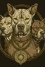 Placeholder: Three headed pitbull in medieval style