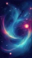 Placeholder: space background stylized, blue nubula. retro