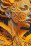 Placeholder: female, orange and yellow tones, insanely detailed and intricate, hypermaximalist, elegant, ornate, hyper realistic, super detailed, by Pyke Koch