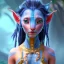 Placeholder: Pandora. It is not clear what you mean by a "makeup-wearing baby" in the context of the film Avatar. horse creative