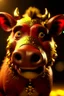 Placeholder: Pumbaa from the lion king with tusks in gold